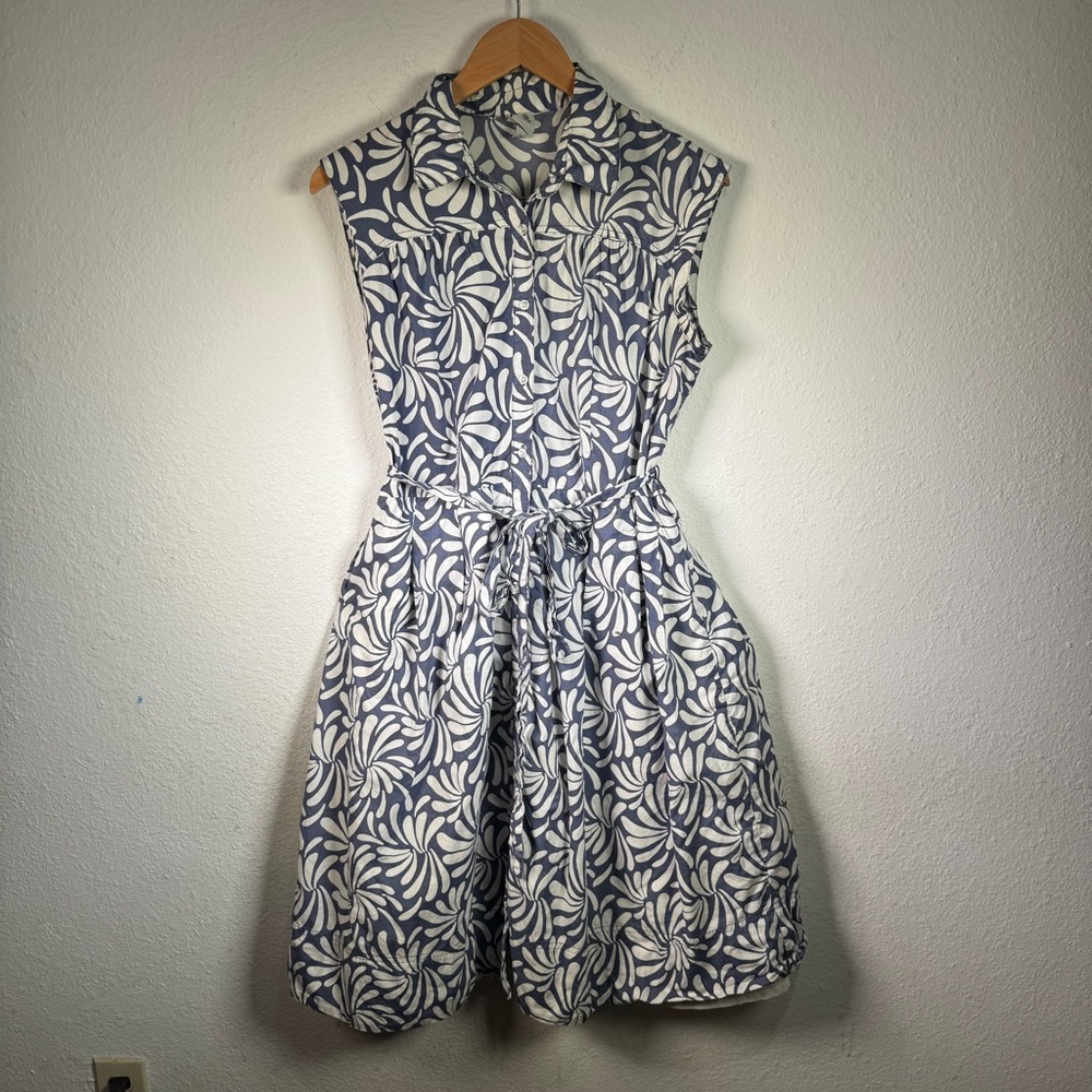 Merona Black and White Pleated Midi Dress